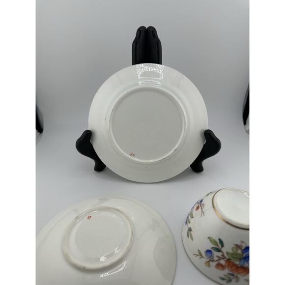 Vintage Chintz Floral Pattern Bone China Tea Cup/Saucer/Plate Set Maybe Japanese - Picture 6 of 10